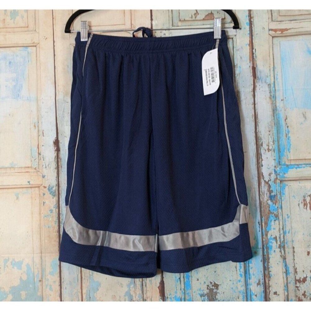 Ultra Performance Mens Size Medium Blue Elastic Waist Pull On Athletic Shorts